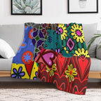 Graphic Design Pacthwork Pattern Anti-pilling Throw Blanket