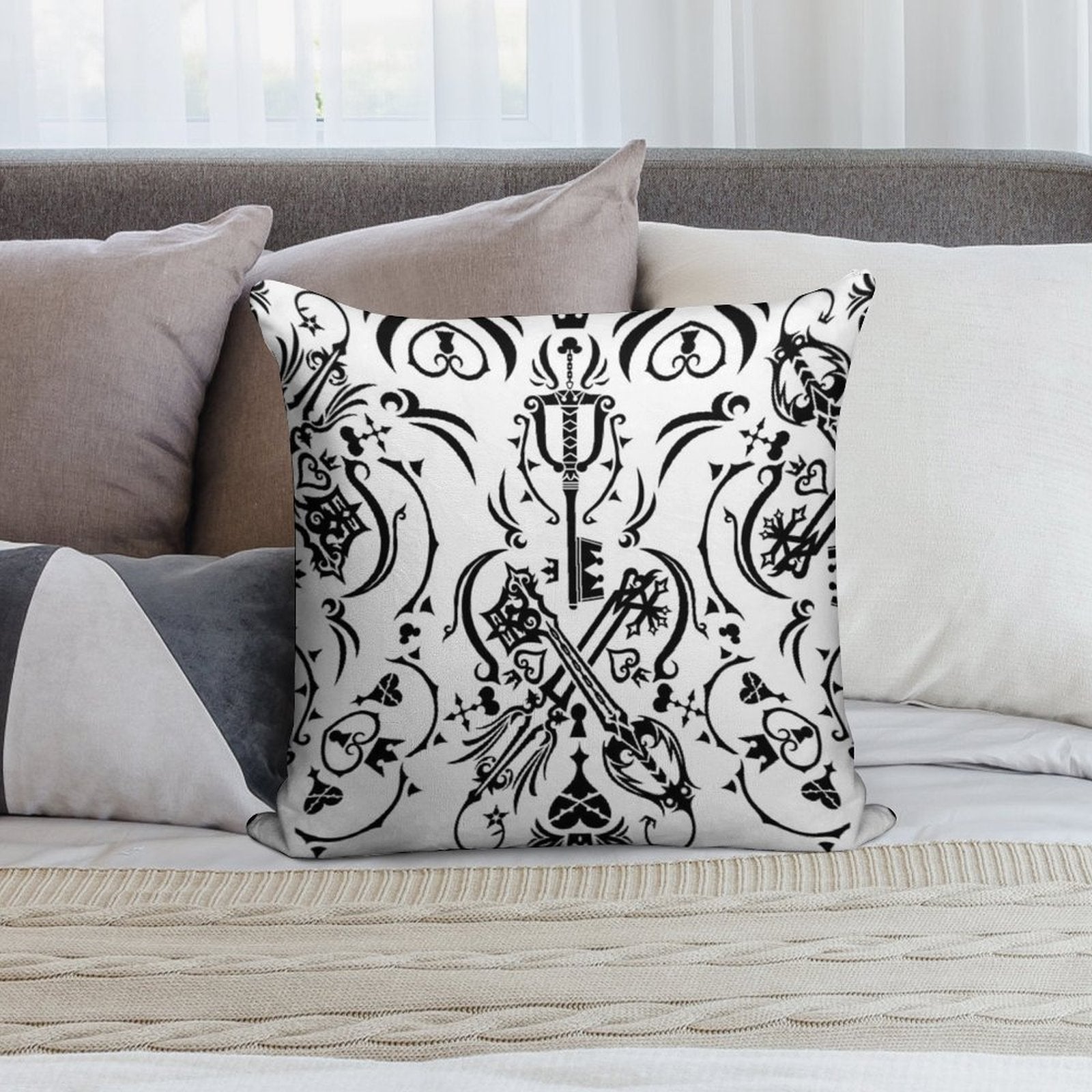 Kingdom Hearts Soft Warmth Comfort Throw Pillow