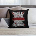 Liverpool - You'll Never Walk Alone Soft Ultra-Soft Texture Throw Pillow