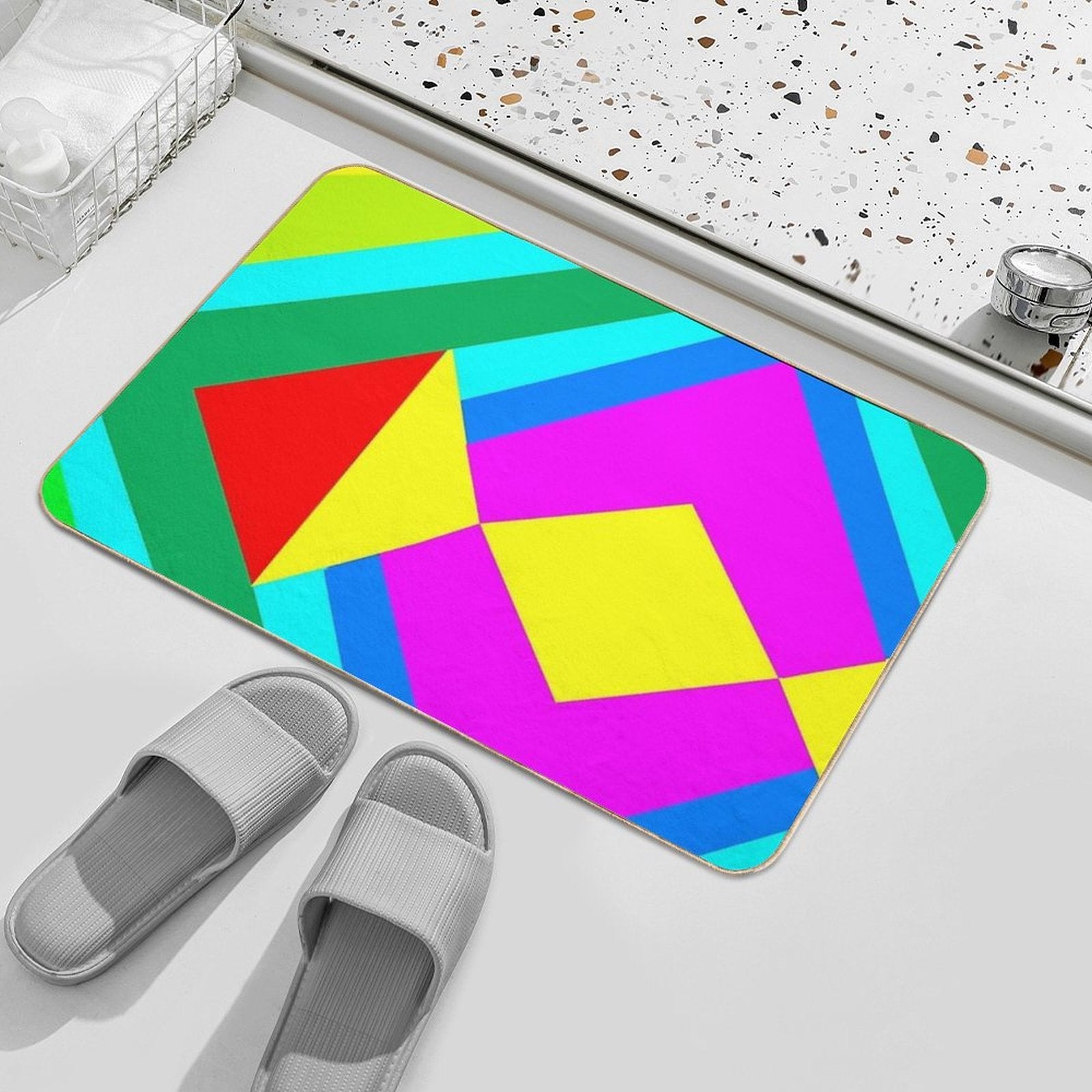 Arbitrary Abstract  Rapid-Drying Bath Mat