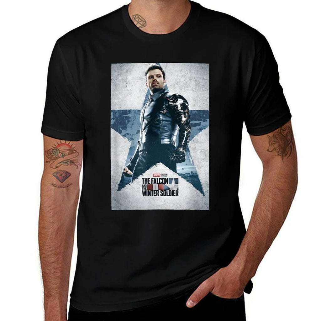 Marvel The Falcon And The Winter Soldier Bucky Barnes Poster  Moisture-wicking T-Shirt