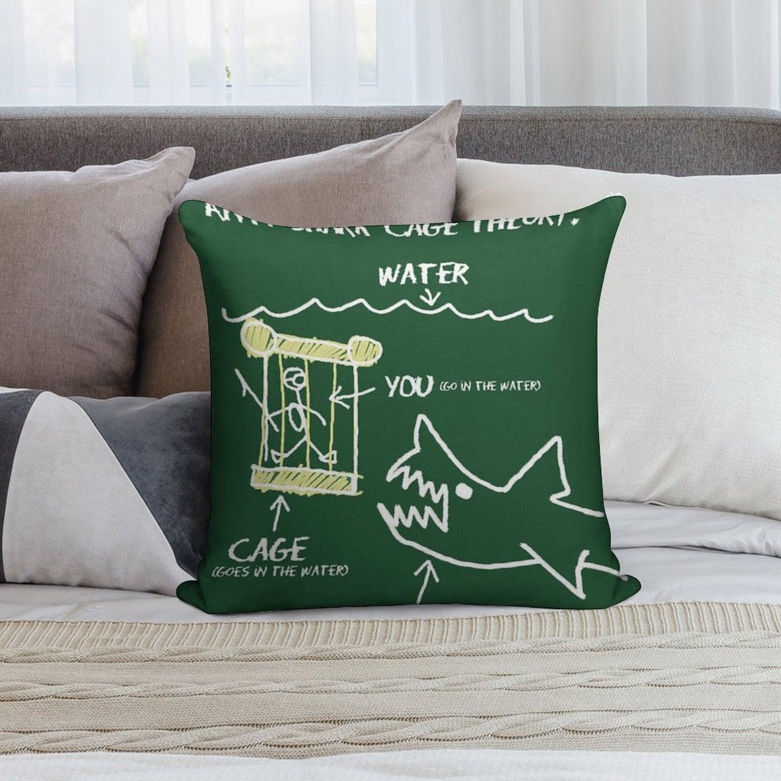 Farewell And Adieu... Soft Reinforced Edging Throw Pillow