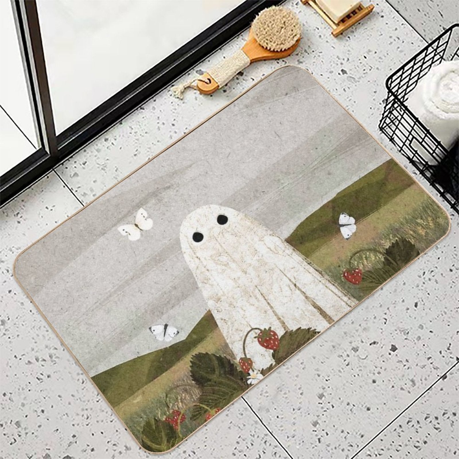 Strawberry Fields Durable Bath Mat