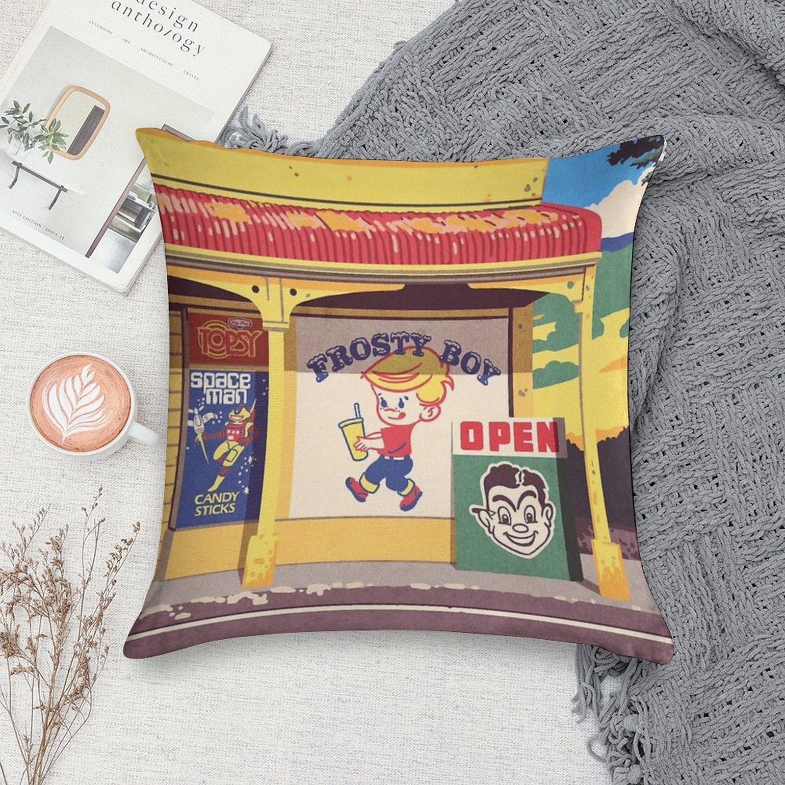 Shop, Bro Soft Anti-Pilling Throw Pillow