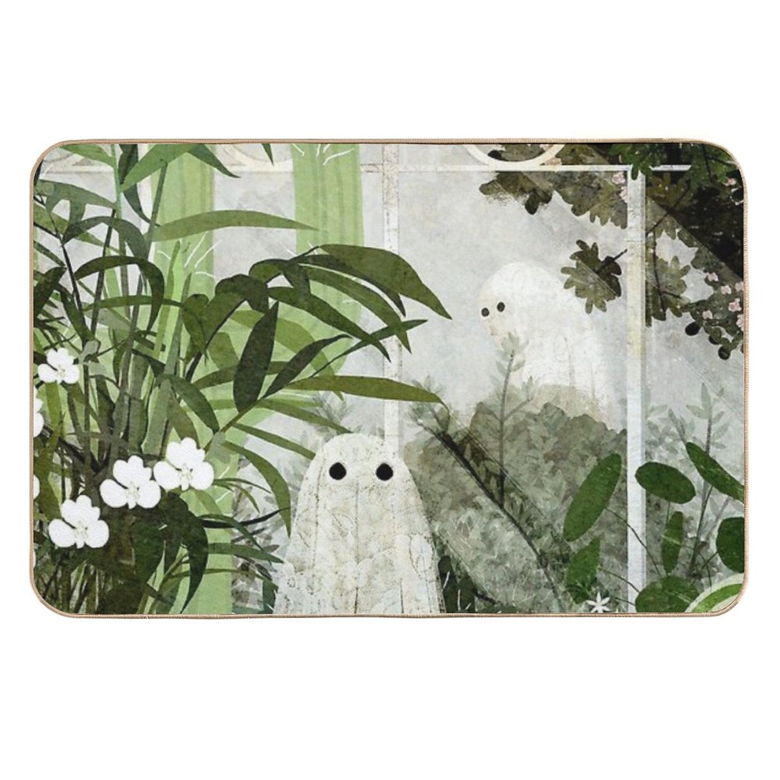 There's A Ghost in The Greenhouse Again  Dirt-Trapping Bath Mat