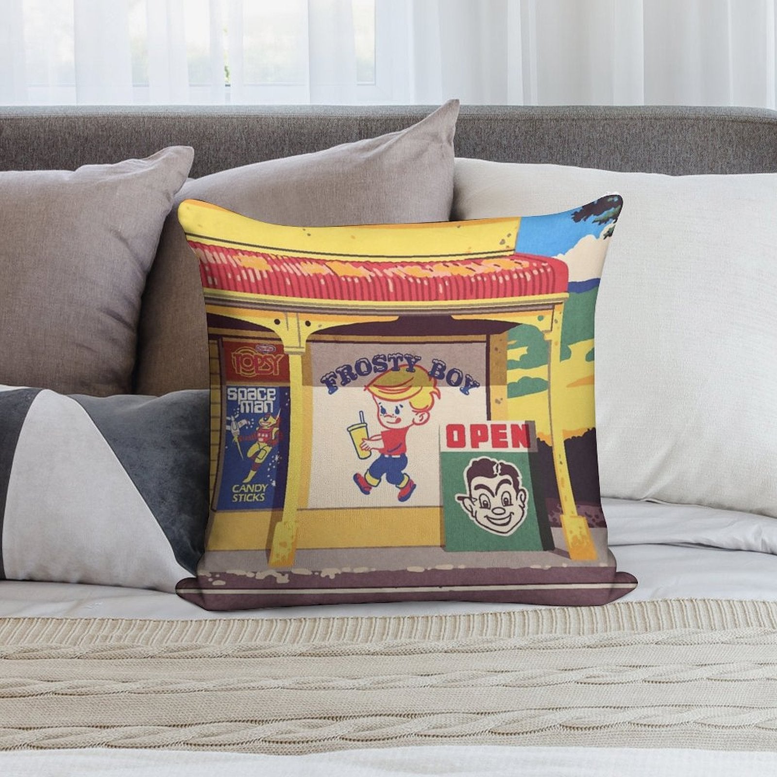 Shop, Bro Soft Anti-Pilling Throw Pillow