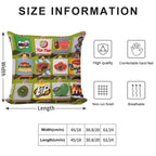 Kiwiana Food And Drink Icons Soft Ultra-Soft Texture Throw Pillow
