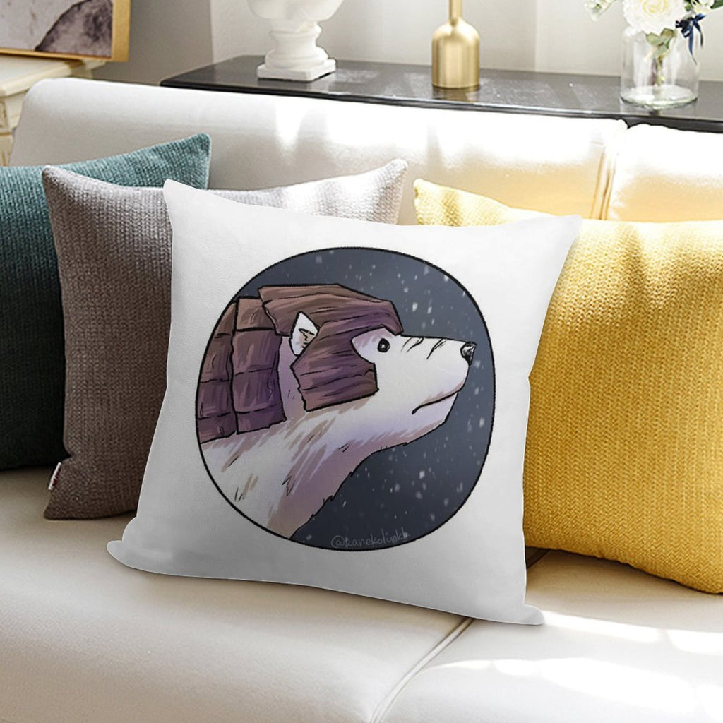 Iorek Byrnison - His Dark Materials Soft Hidden Zipper Throw Pillow