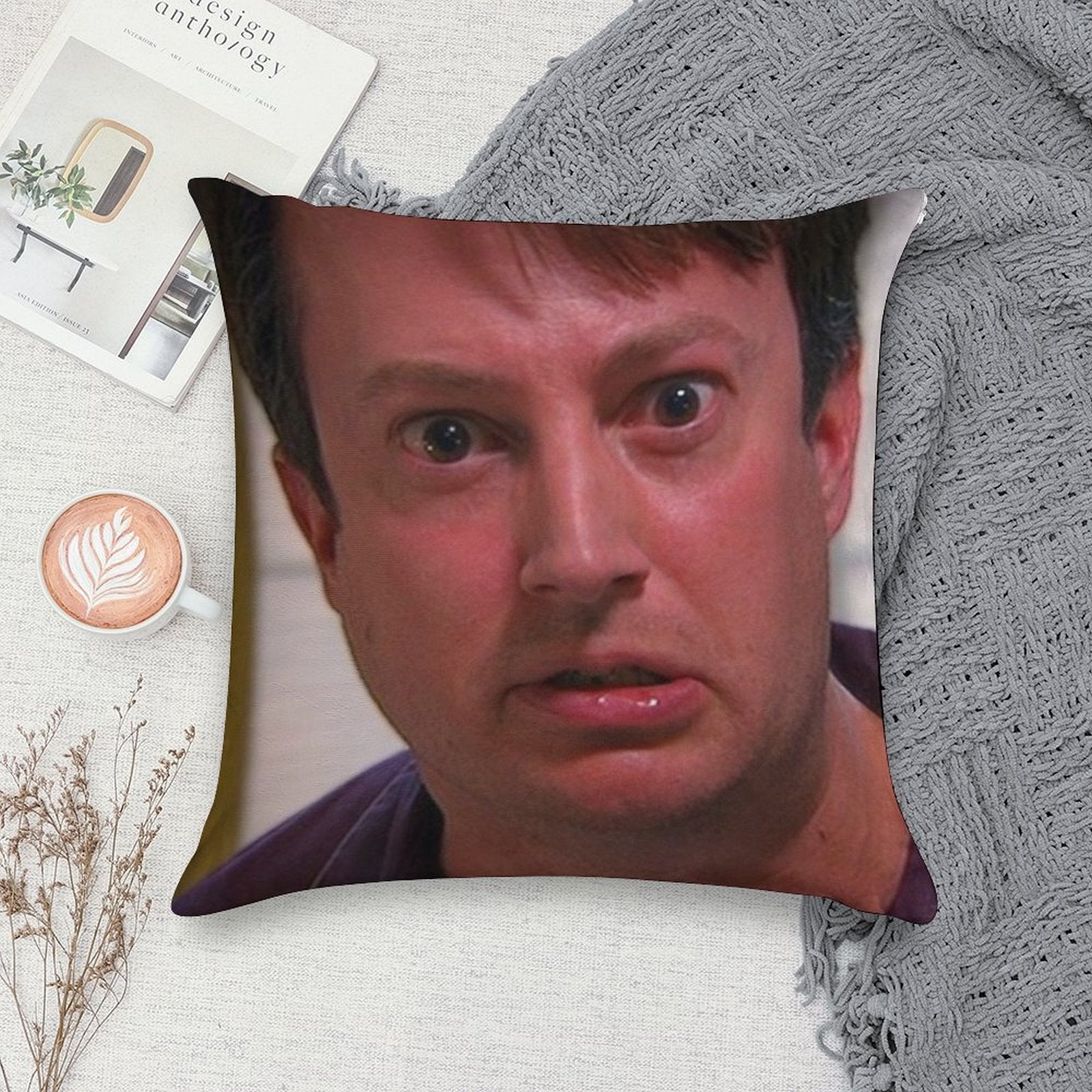 NO TURKEY! Soft Decorative Cover Throw Pillow