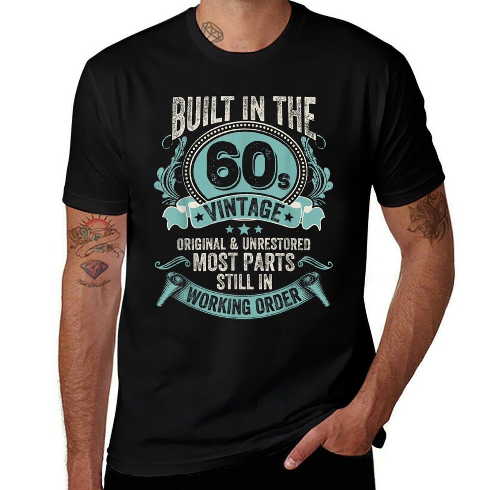 Vintage Built In The 60s Original & Unrestored 1960 Birthday  Breathable T-Shirt