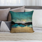Peacock Vista Soft Easy Maintenance Throw Pillow