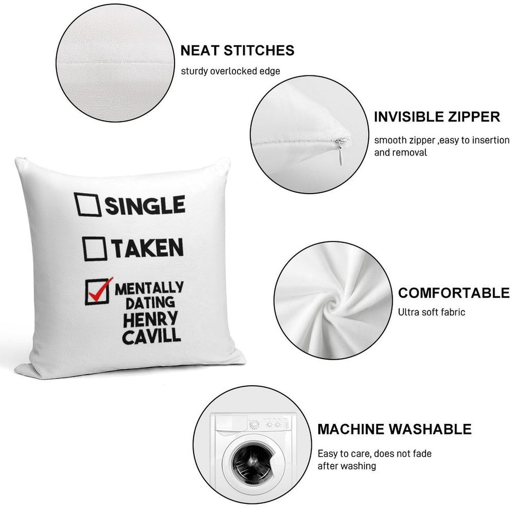 Henry Cavill Dating Soft Decorative Cover Throw Pillow