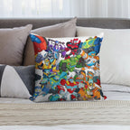 Transformers Rescue Bots Full Team Soft Washable Throw Pillow