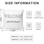 Welcome, Please Leave By 9pm Soft Reinforced Edging Throw Pillow