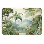 Vintage Tropical View  Toxin-Free Bath Mat