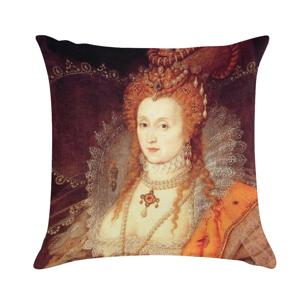 Elizabeth I Portrait Soft Easy Maintenance Throw Pillow