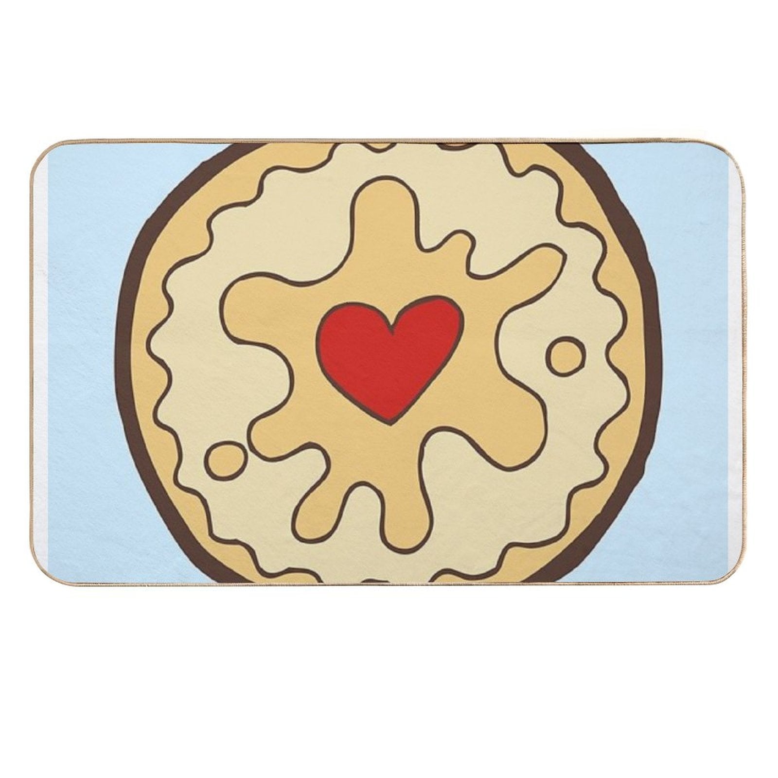 Jammy Dodger British Biscuit  Eco-Friendly Bath Mat