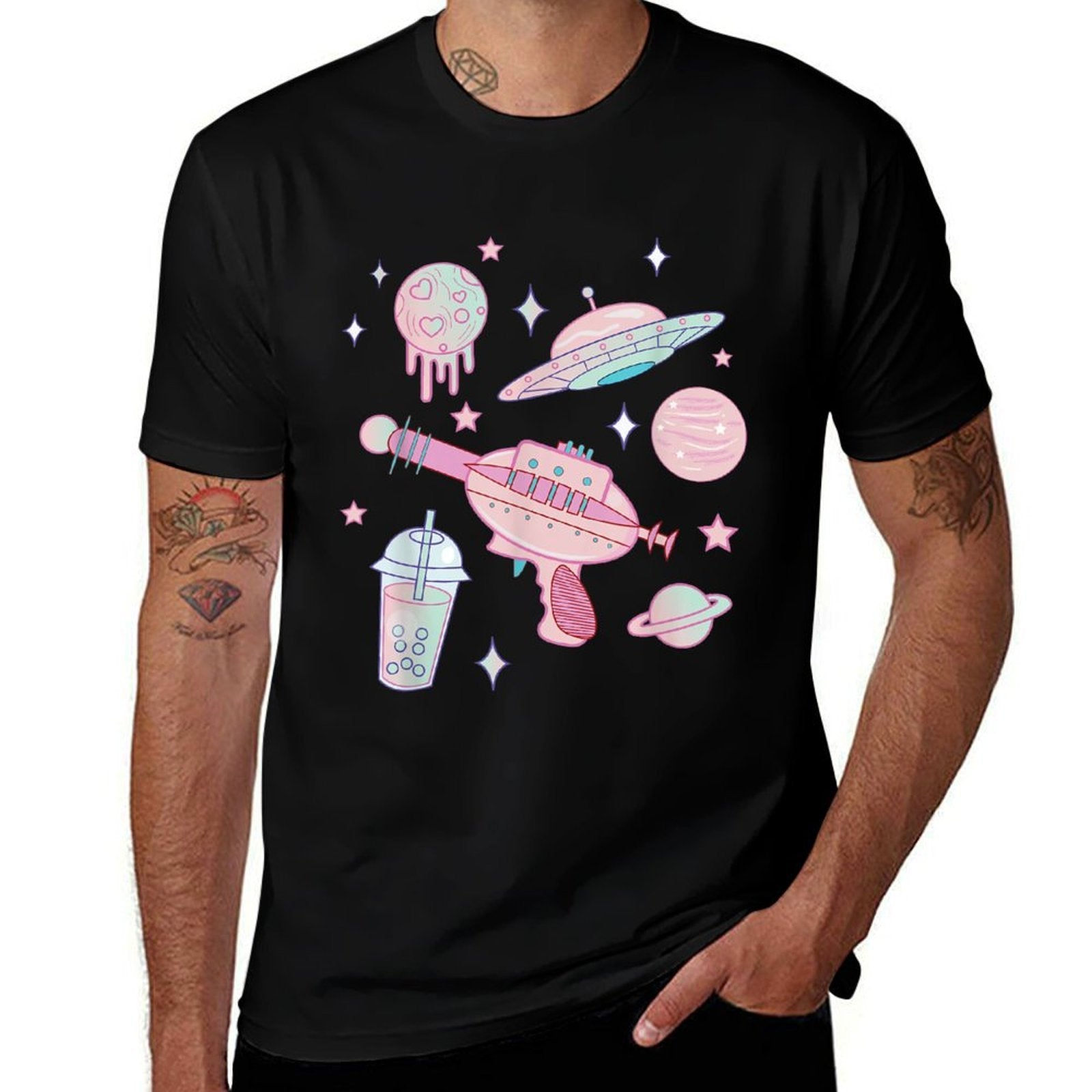 Alien Babe Pastel Goth Kawaii  Versatile T-Shirt