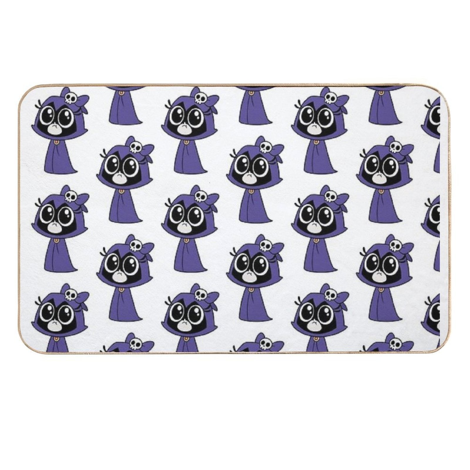 Chibi Raven Baby  Long-Lasting Bath Mat