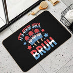 Bruh 4th Of July Popsicle  Toxin-Free Bath Mat