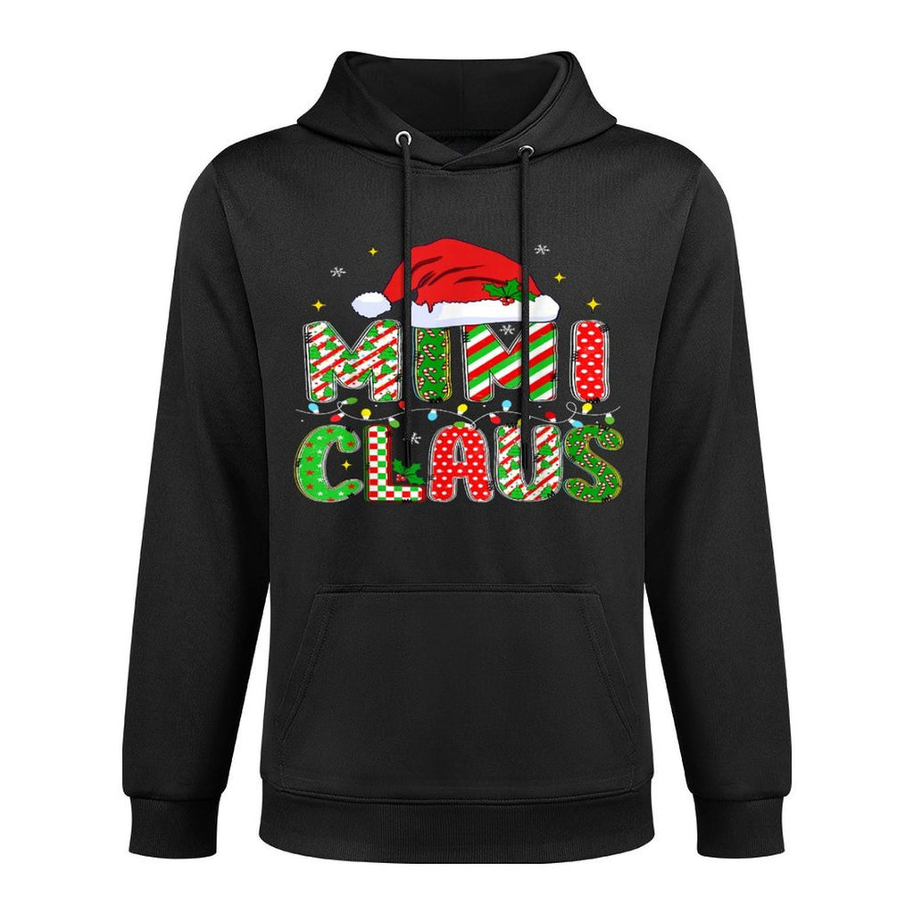 HUGvyn Christmas Mimi Claus Mom Women Family Matching Pajama Pilling-Resistant Hoodie