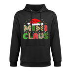 HUGvyn Christmas Mimi Claus Mom Women Family Matching Pajama Pilling-Resistant Hoodie