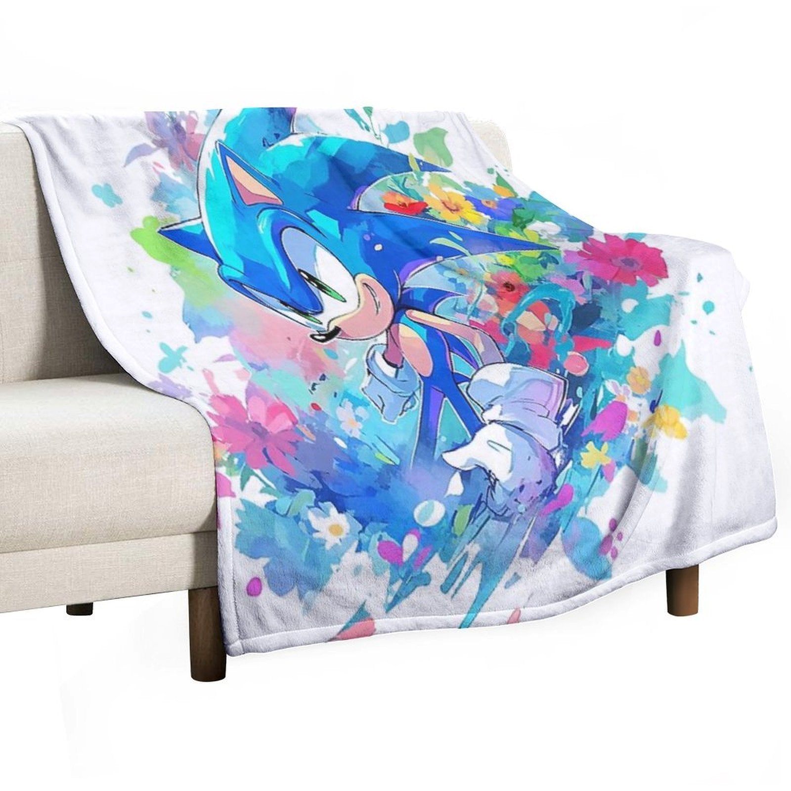 Soniccccc Eco-conscious Throw Blanket