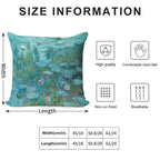 Water Lilies by Monet, 1915 Soft Shrink-Resistant Throw Pillow