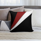 Decorative Red And White Soft Warmth Comfort Throw Pillow