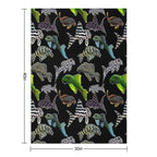 Pleco Collage Dark Shrink-resistant Throw Blanket