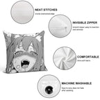Hentai Girl Soft Reinforced Edging Throw Pillow