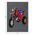 1986 ATC 250R Travel-friendly Throw Blanket