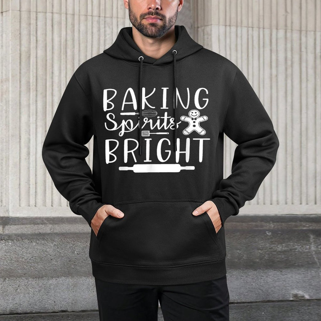 Baking Spirits Bright Holiday Family Matching Christmas Durable Construction Hoodie