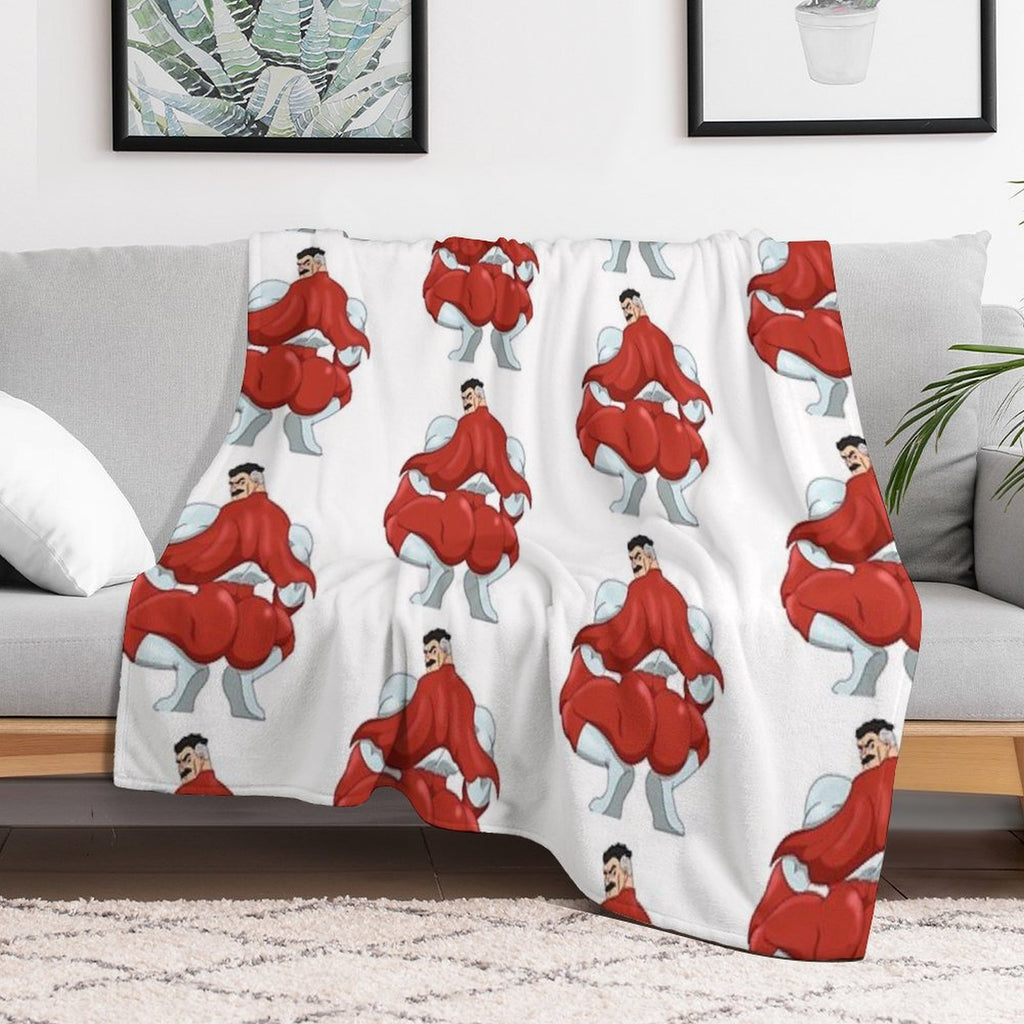 Invincible Think Mark Thicc Booty Omni Man Anti-pilling Throw Blanket