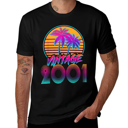 Vintage 2001 21 Year Old Retro 80s 21st Birthday  Breathable T-Shirt