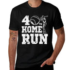 Funny Baseball 40th Home Run 40 Year Old 40th Birthday  Easy-care T-Shirt