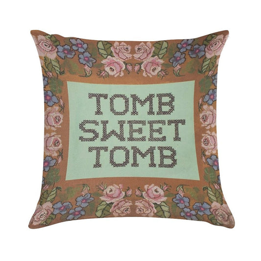 Tomb Sweet Tomb Haunted Mansion Foolish Mortal Soft Shrink-Resistant Throw Pillow