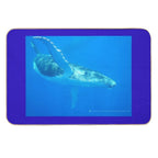 'Flying' Humpback Whale Calf - Moorea 2023  Toxin-Free Bath Mat