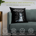 Funny Siberian Husky Anatomy Dog Owner Dog Lover Soft Durable Construction Throw Pillow