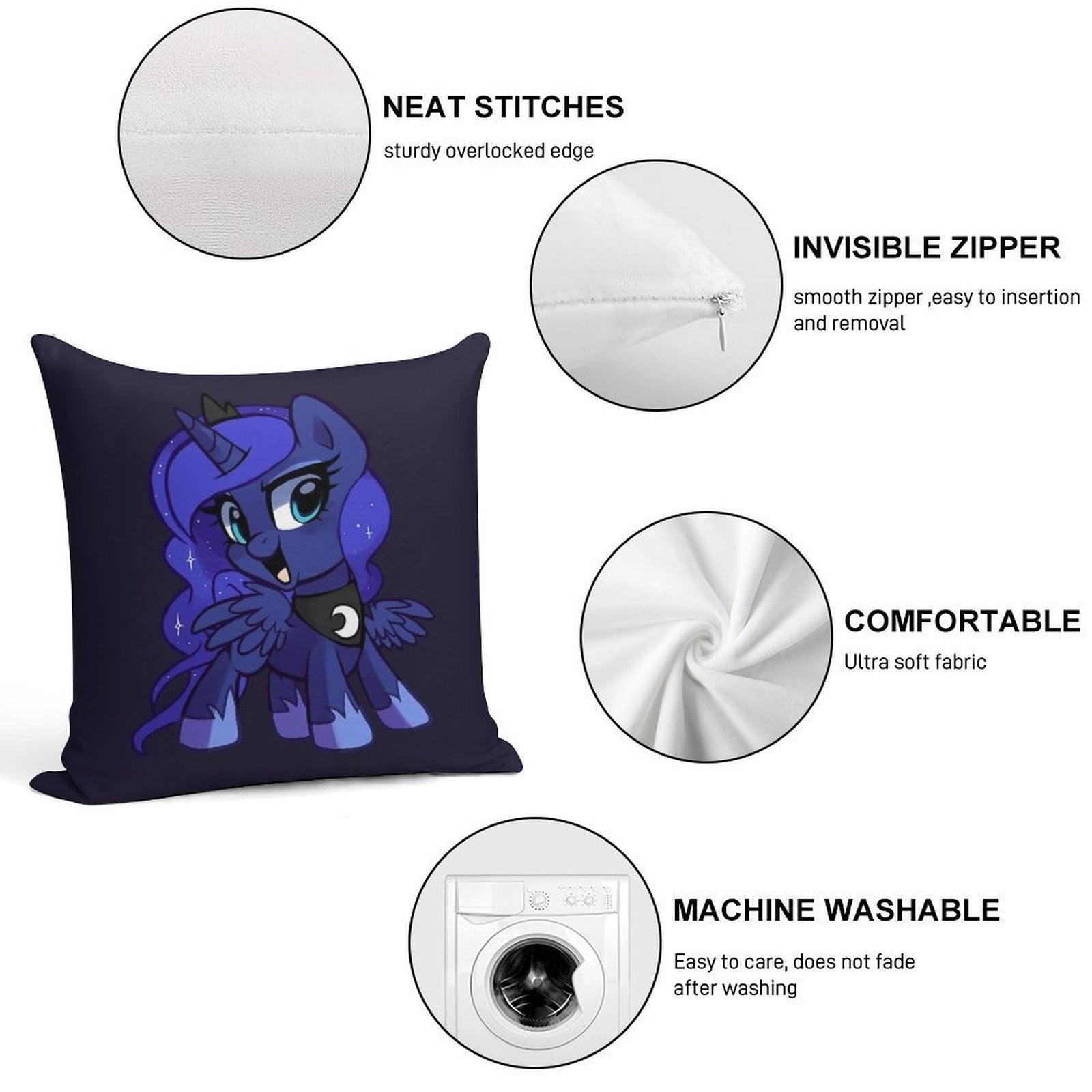 Woona Soft Ultra-Soft Texture Throw Pillow