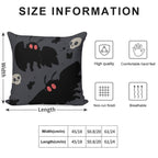 Mothman - Night Grey Soft Easy Maintenance Throw Pillow