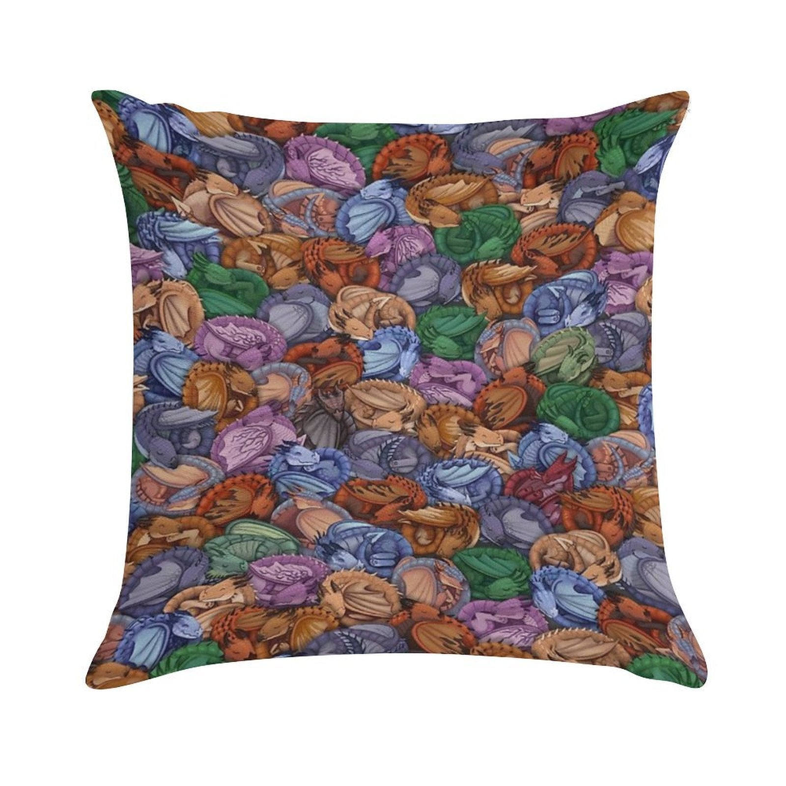Let Sleeping Dragons Snooze Soft Ultra-Soft Texture Throw Pillow