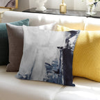 Navy 2 Soft High-Density Material Throw Pillow
