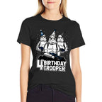 Star Wars Stormtrooper Party Hats Trio 4th Birthday Trooper  High-quality Stitching T-Shirt