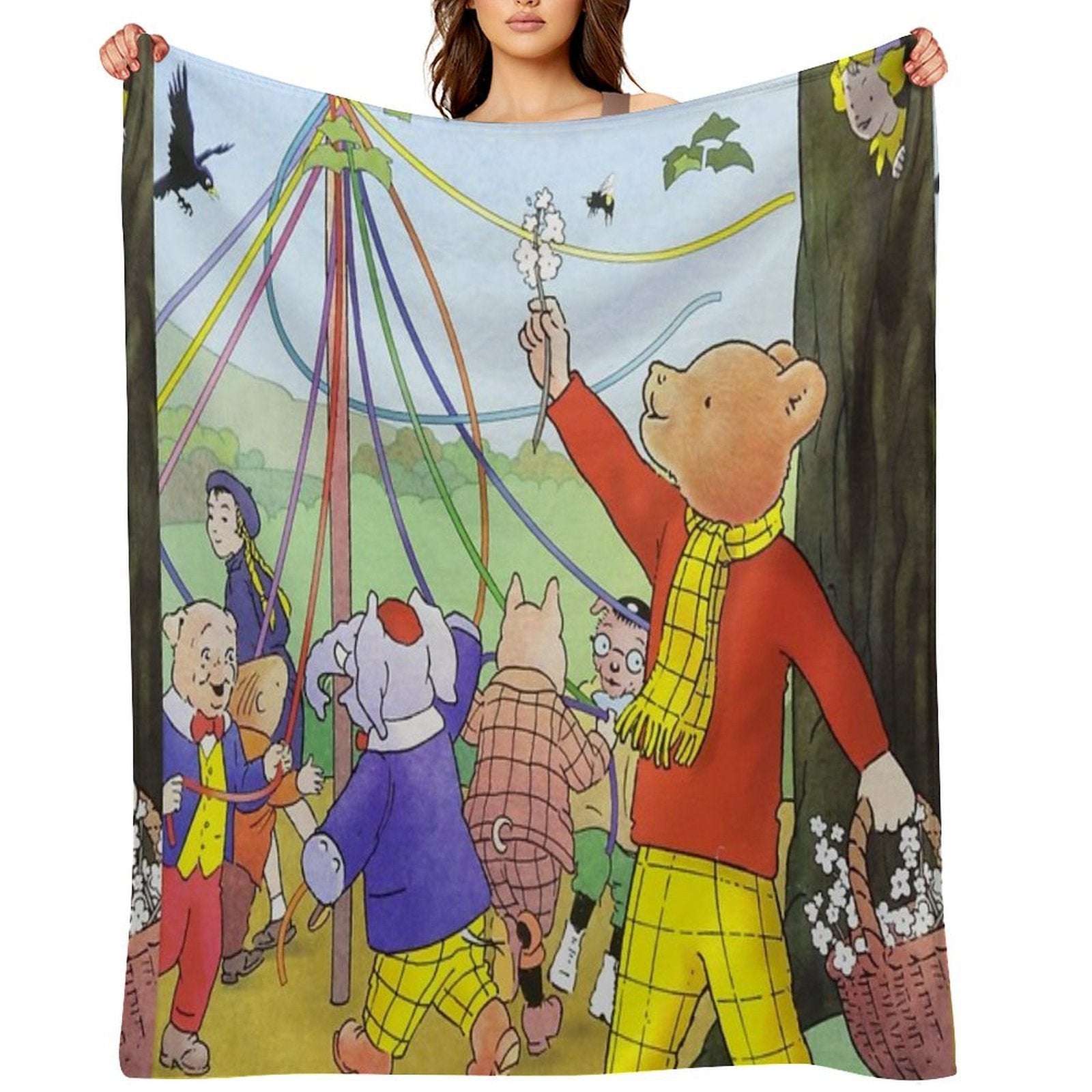 Rupert Bear Wrinkle-free Throw Blanket