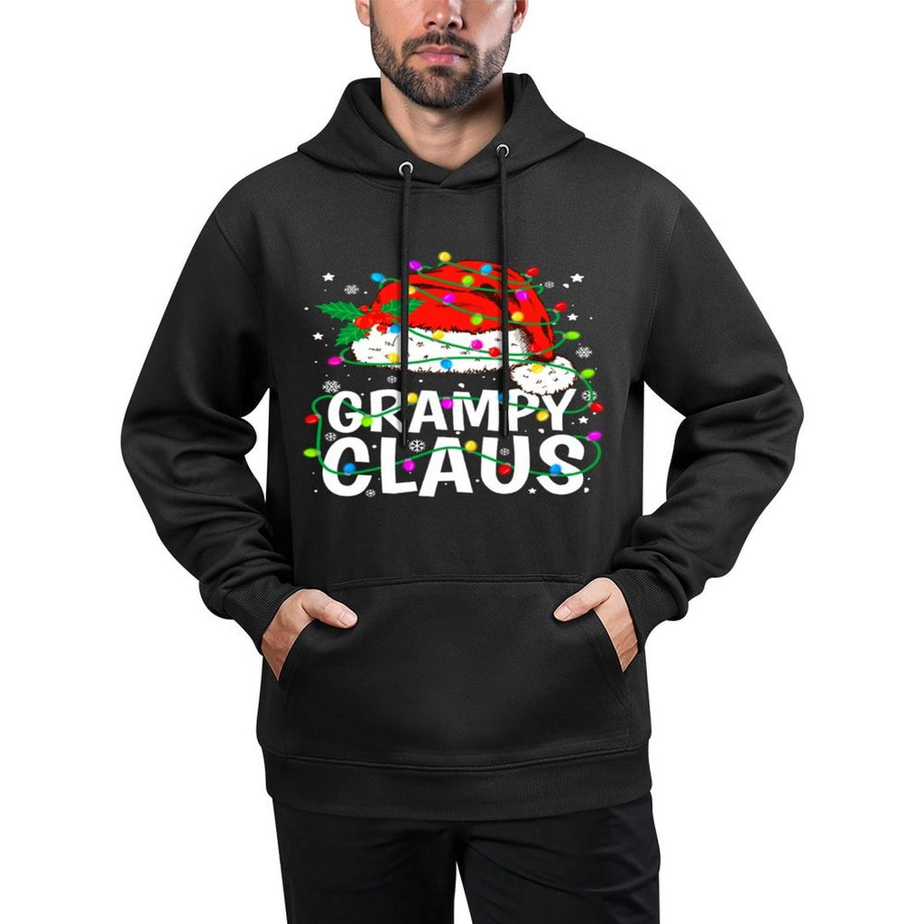 Grampy Claus Christmas Lights Pajama Family Matching Durable Construction Hoodie