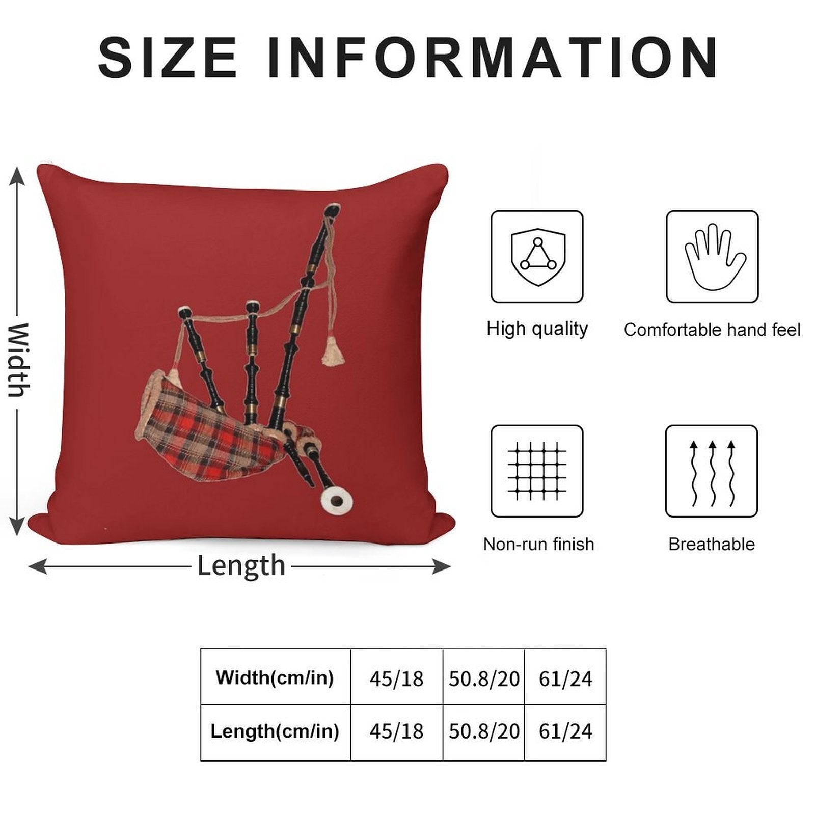 Bagpipe 1 Soft Bedroom Essential Throw Pillow