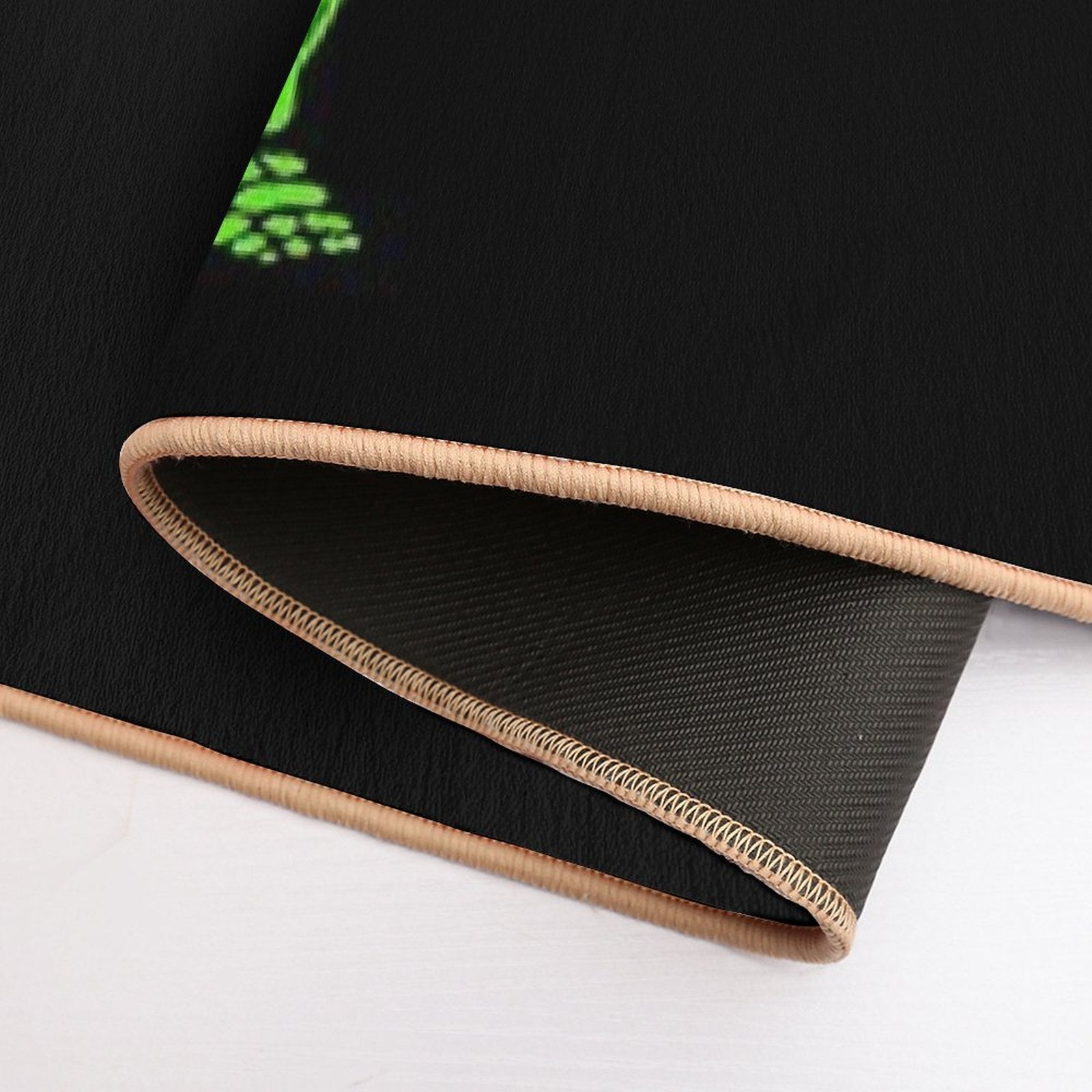 Dabbing Skeleton Green  Pet-Safe Bath Mat