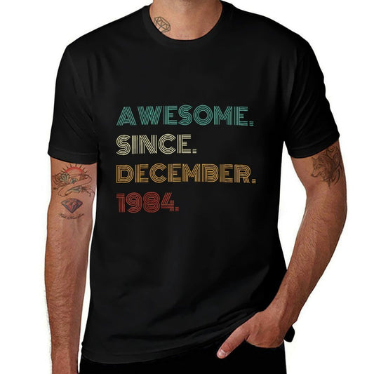 40 Years Old Awesome Since December 1984 40th Birthday  Eco-friendly Material T-Shirt