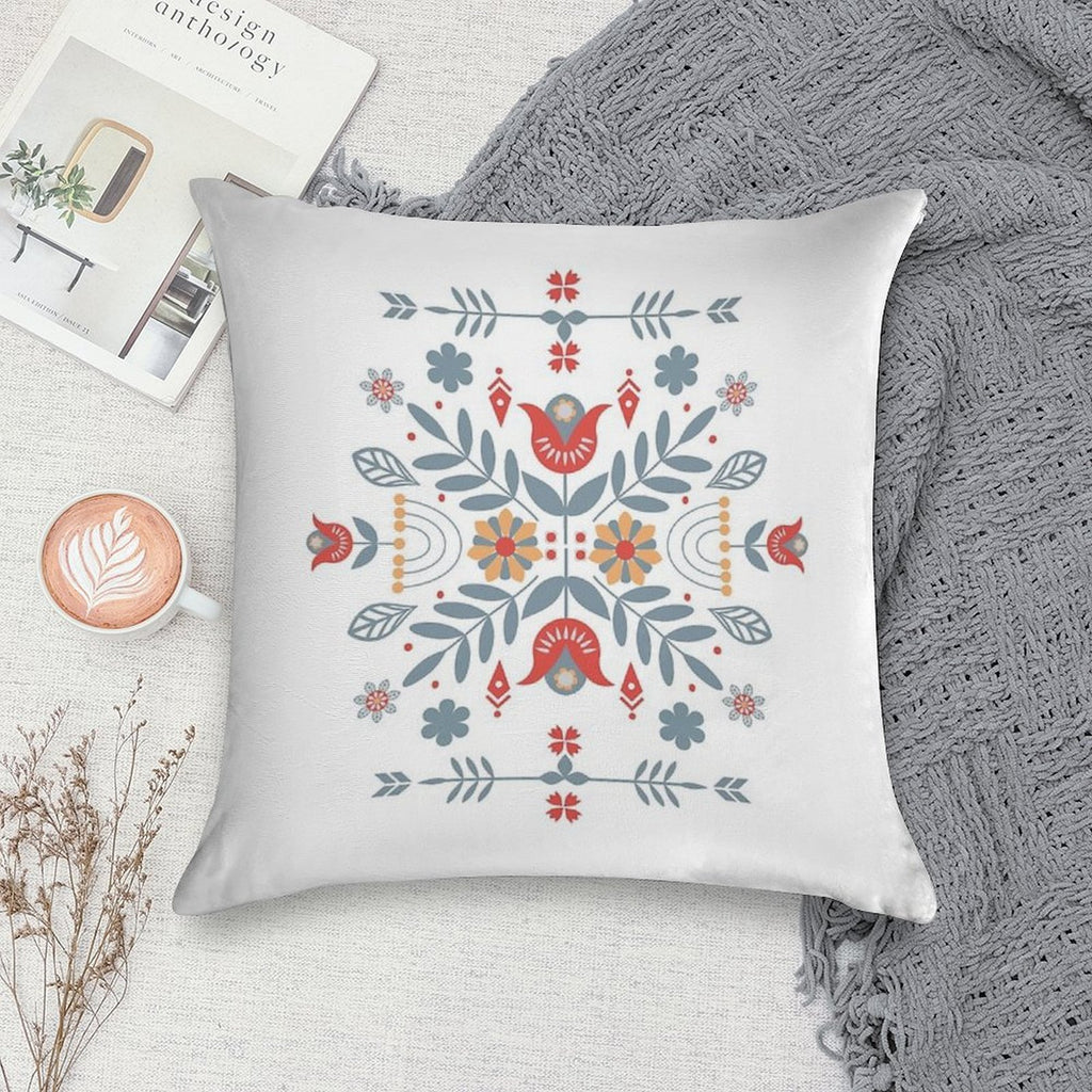 Scandinavian Folk Soft High-Density Material Throw Pillow